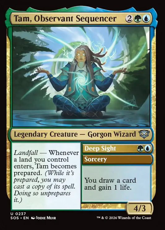 Tam, Observant Sequencer SOS Legendary Creature Gorgon Wizard NM