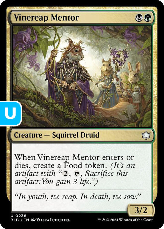 Vinereap Mentor BLB Creature Squirrel Druid NM