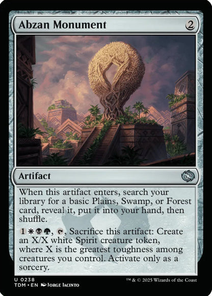 Abzan Monument TDM Artifact  NM
