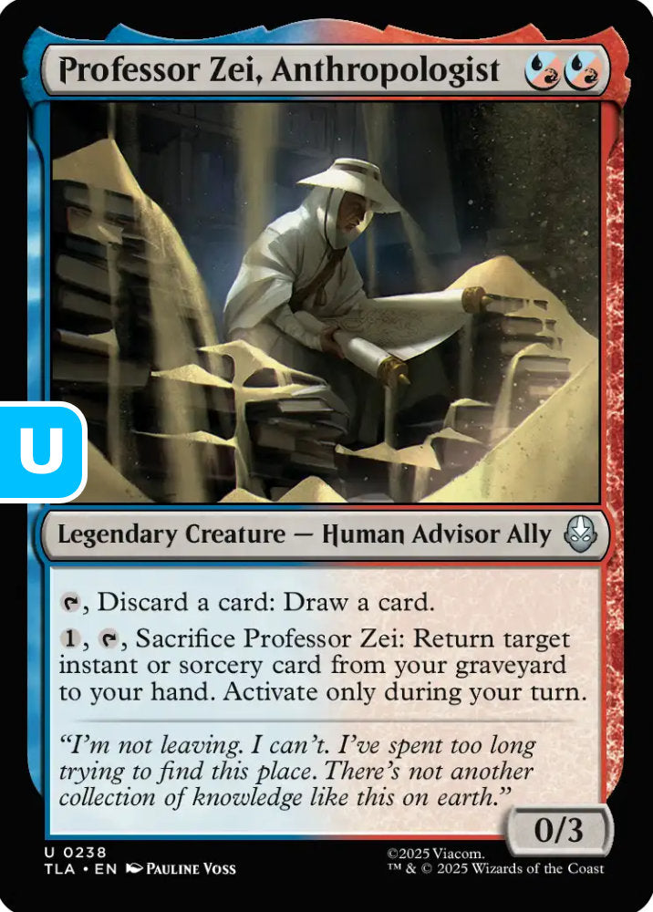 Professor Zei Anthropologist TLA Legendary Creature Human Advisor Ally NM