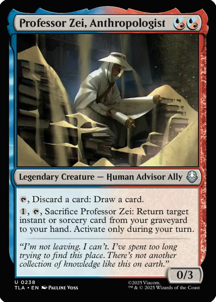 Professor Zei Anthropologist TLA Legendary Creature Human Advisor Ally NM