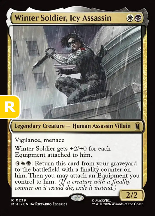 Winter Soldier, Icy Assassin MSH Legendary Creature Human Assassin Villain NM