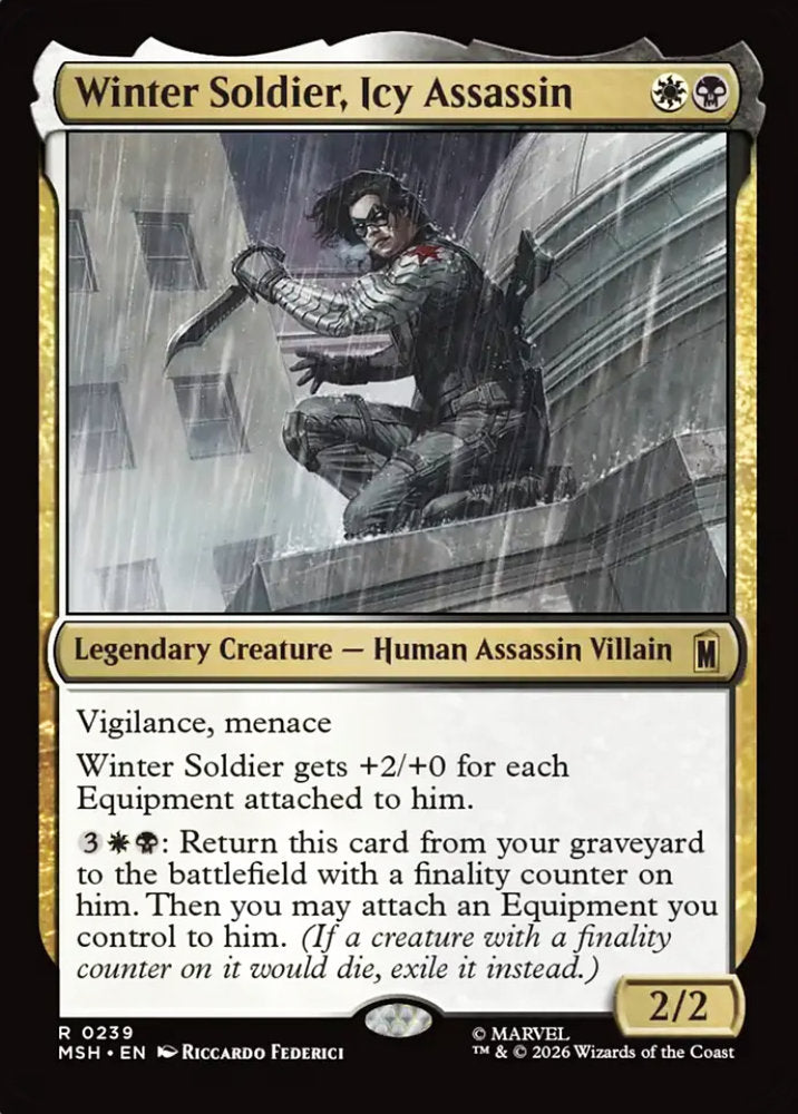 Winter Soldier, Icy Assassin MSH Legendary Creature Human Assassin Villain NM
