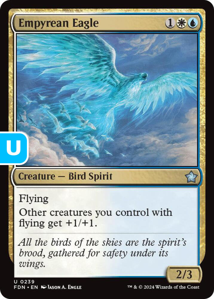 Empyrean Eagle FDN Creature Bird Spirit NM