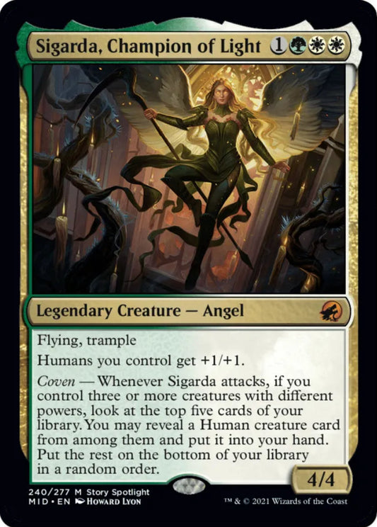 Sigarda Champion of Light MID Legendary Creature Angel NM