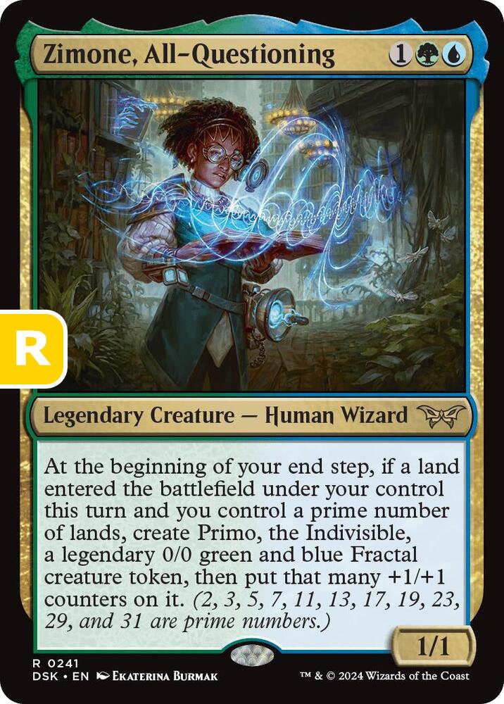 Zimone, All-Questioning DSK Legendary Creature Human Wizard NM