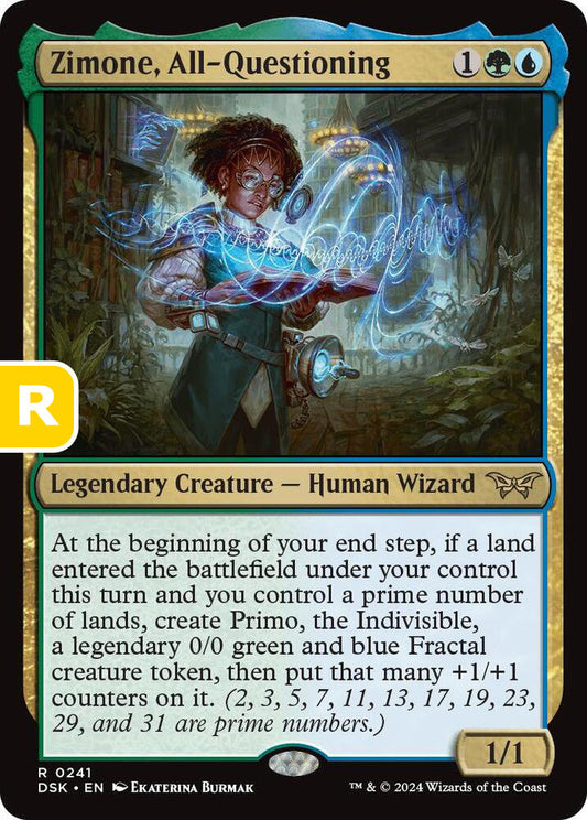 Zimone, All-Questioning DSK Legendary Creature Human Wizard NM