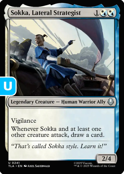 Sokka Lateral Strategist TLA Legendary Creature Human Warrior Ally NM