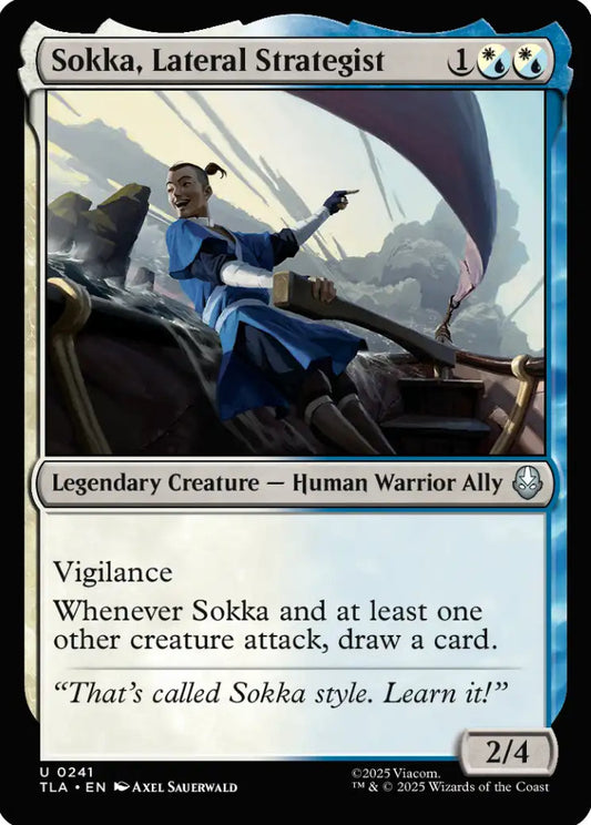 Sokka Lateral Strategist TLA Legendary Creature Human Warrior Ally NM
