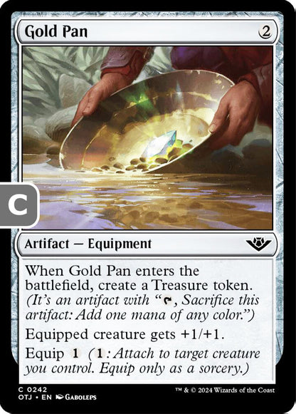 Gold Pan Artifact Equipment OTJ NM