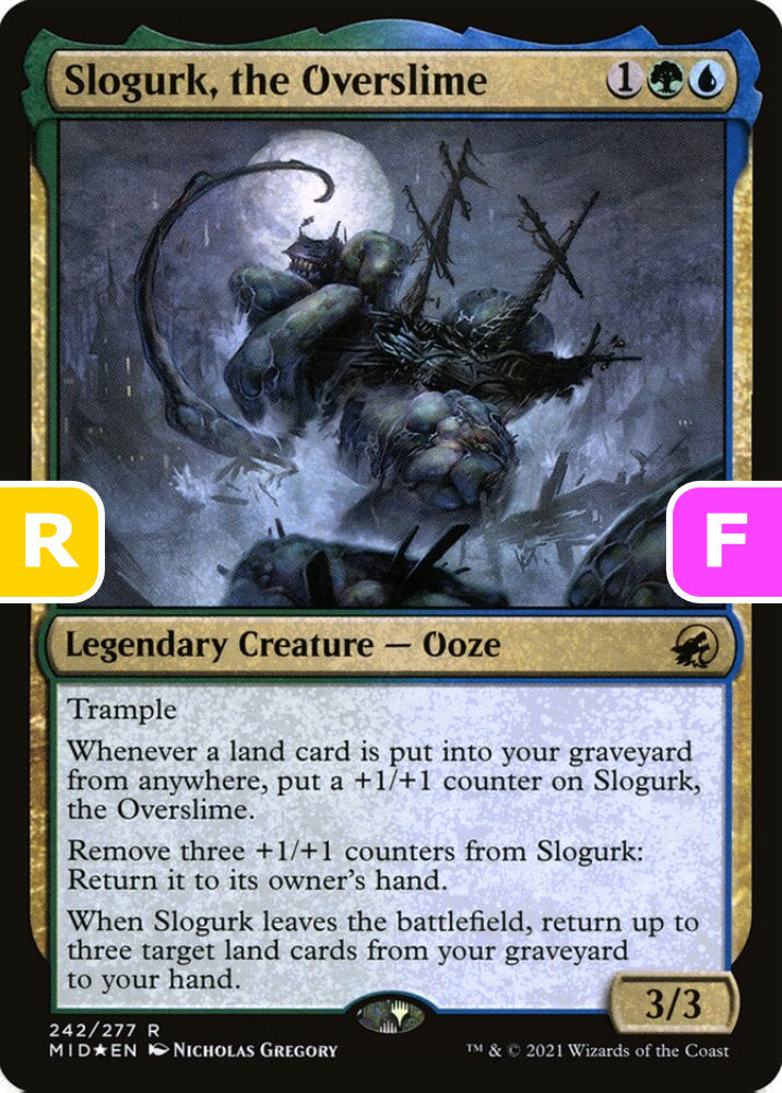 Slogurk the Overslime MID Legendary Creature Ooze *Foil* NM