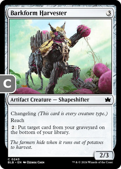 Barkform Harvester BLB Artifact Creature Shapeshifter NM
