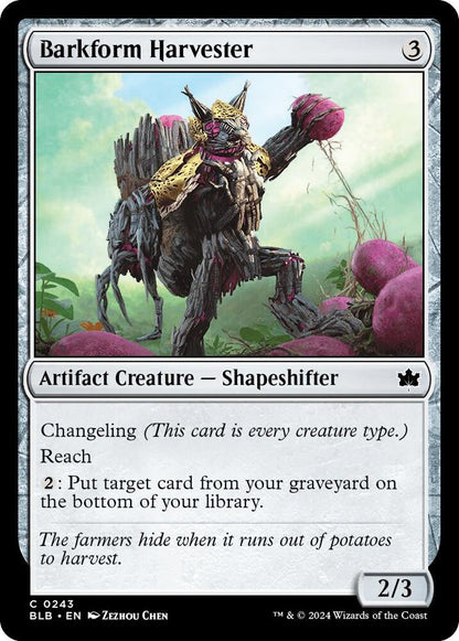 Barkform Harvester BLB Artifact Creature Shapeshifter NM
