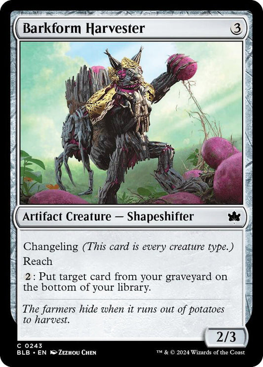 Barkform Harvester BLB Artifact Creature Shapeshifter NM