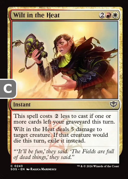 Wilt in the Heat SOS Instant  NM