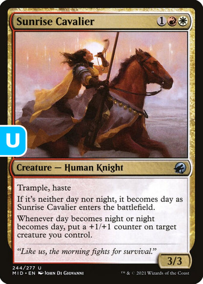 Sunrise Cavalier MID Creature Human Knight NM