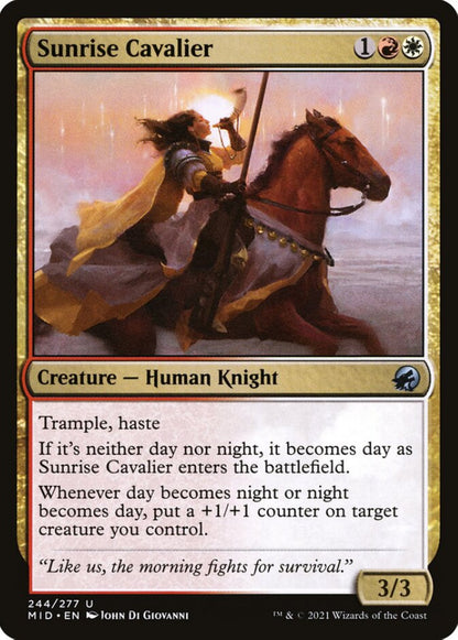 Sunrise Cavalier MID Creature Human Knight NM