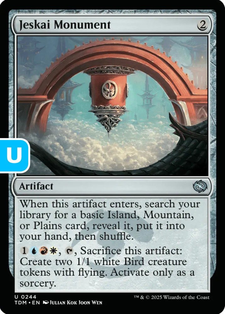 Jeskai Monument TDM Artifact  NM