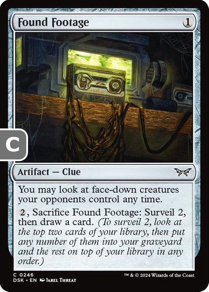 Found Footage DSK Artifact Clue NM
