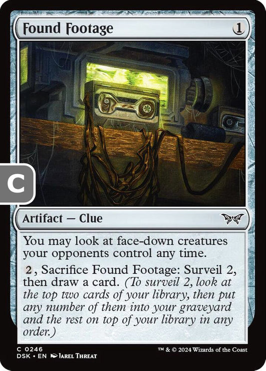 Found Footage DSK Artifact Clue NM