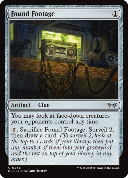 Found Footage DSK Artifact Clue NM