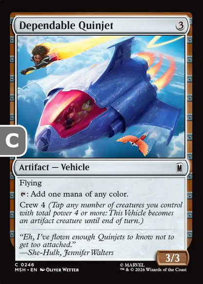 Dependable Quinjet MSH Artifact Vehicle NM