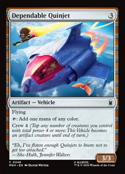 Dependable Quinjet MSH Artifact Vehicle NM