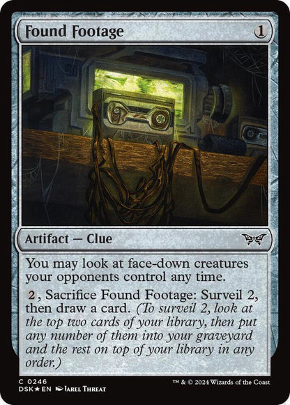 Found Footage DSK Artifact Clue *Foil* NM