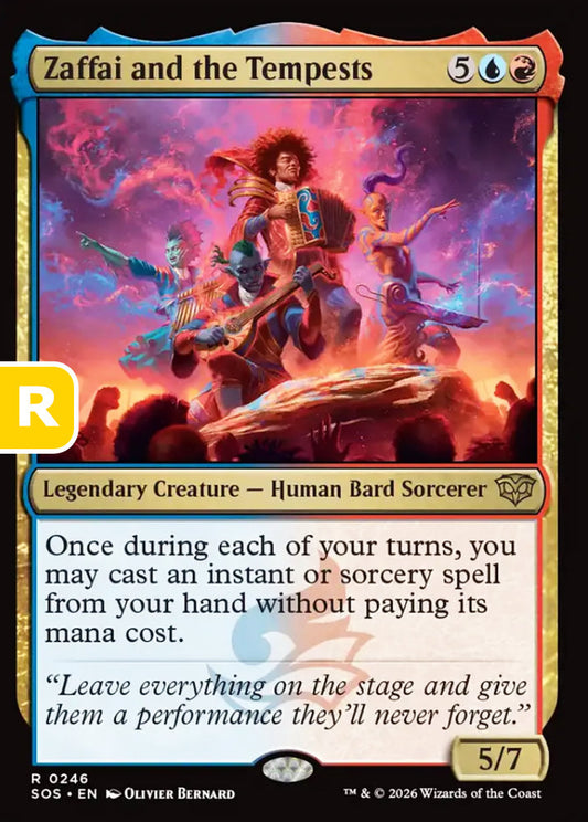 Zaffai and the Tempests SOS Legendary Creature Human Bard Sorcerer NM