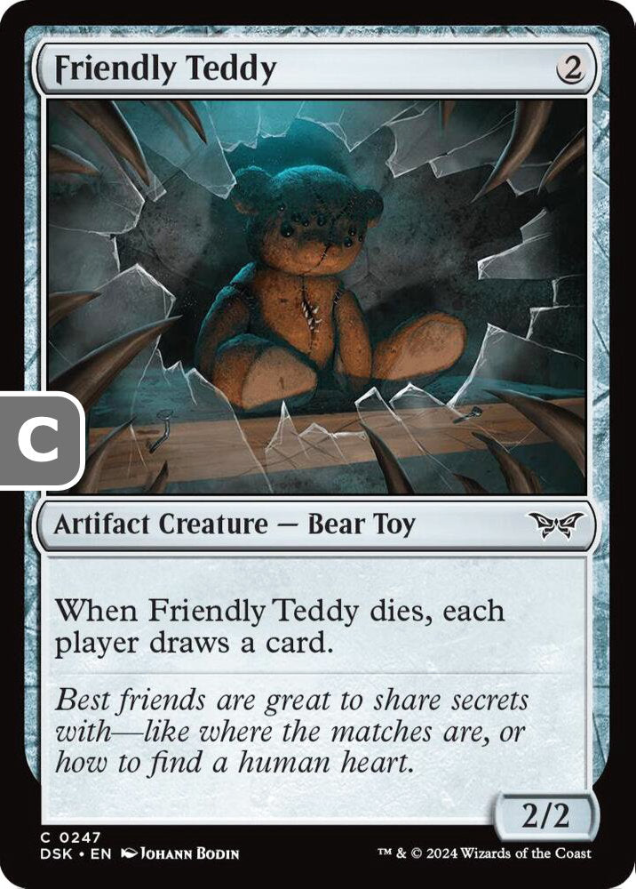 Friendly Teddy DSK Artifact Creature Bear Toy NM