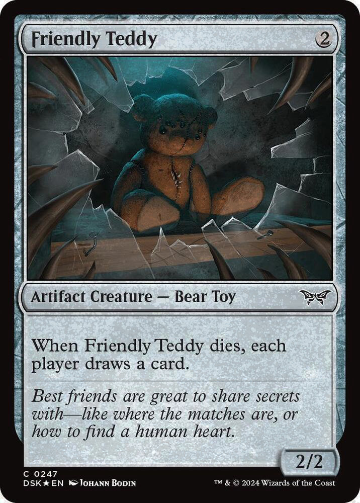 Friendly Teddy DSK Artifact Creature Bear Toy *Foil* NM