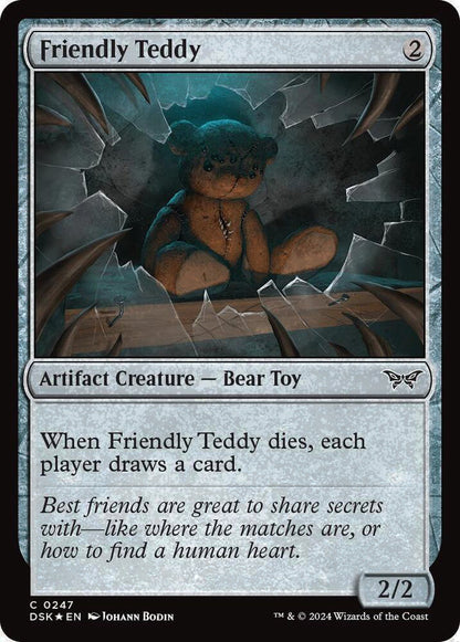 Friendly Teddy DSK Artifact Creature Bear Toy *Foil* NM
