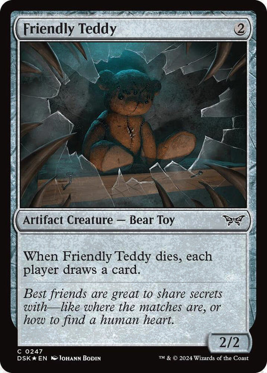 Friendly Teddy DSK Artifact Creature Bear Toy *Foil* NM