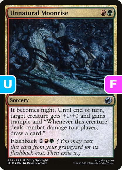 Unnatural Moonrise MID Sorcery  *Foil* NM