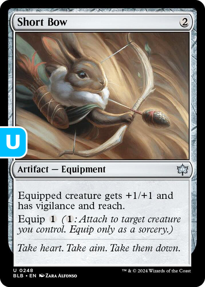 Short Bow BLB Artifact Equipment NM