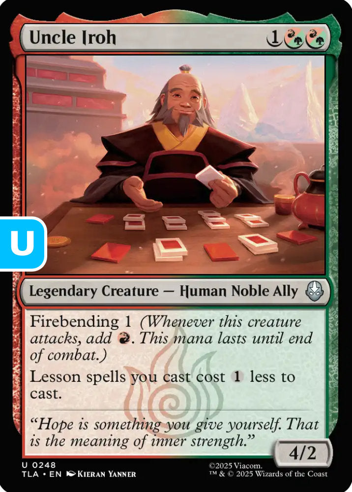 Uncle Iroh TLA Legendary Creature Human Noble Ally NM