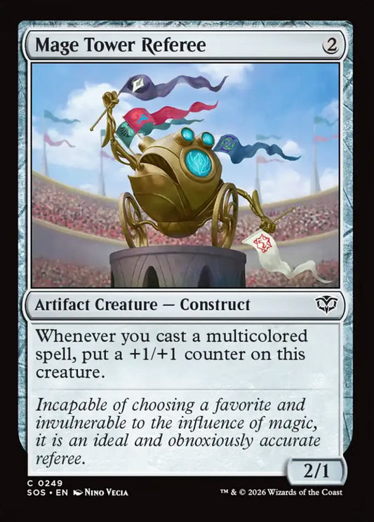 Mage Tower Referee SOS Artifact Creature  Construct NM