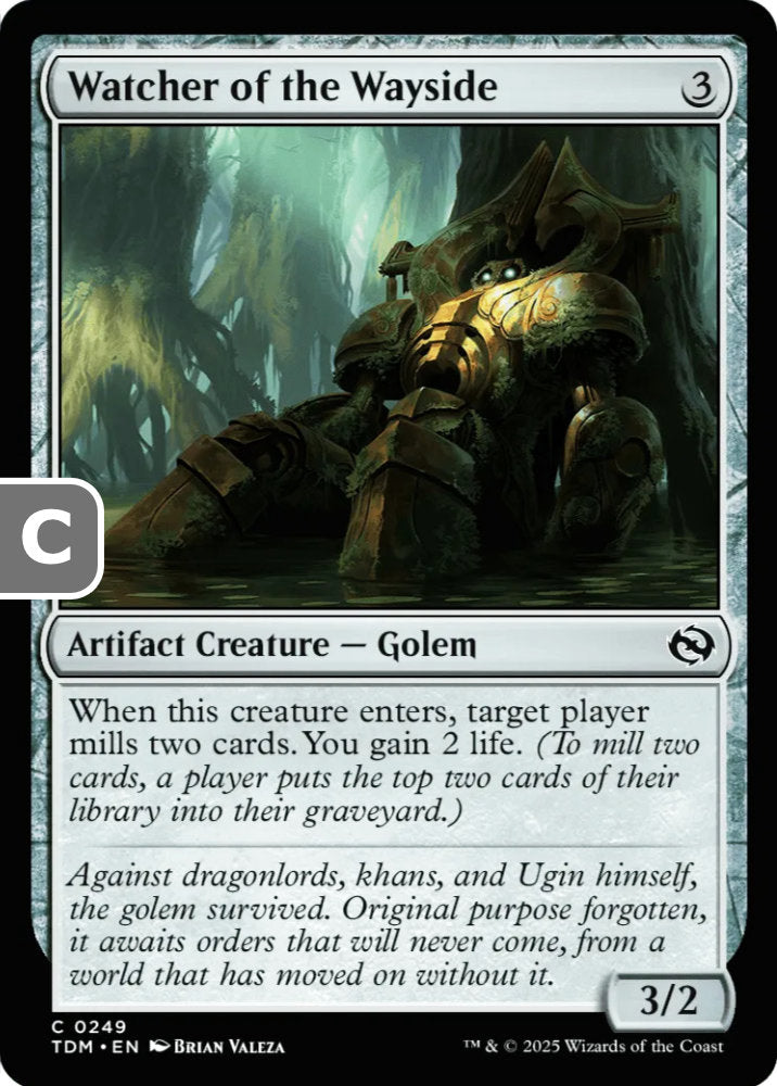 Watcher of the Wayside TDM Artifact Creature Golem NM
