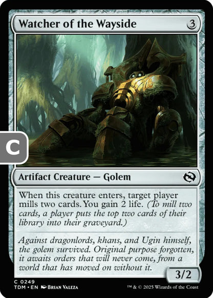 Watcher of the Wayside TDM Artifact Creature Golem NM