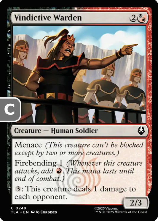 Vindictive Warden TLA Creature Human Soldier NM