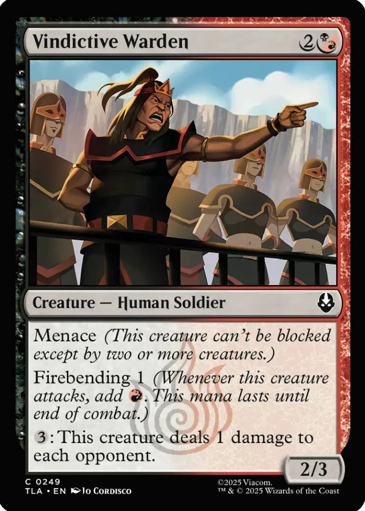 Vindictive Warden TLA Creature Human Soldier NM
