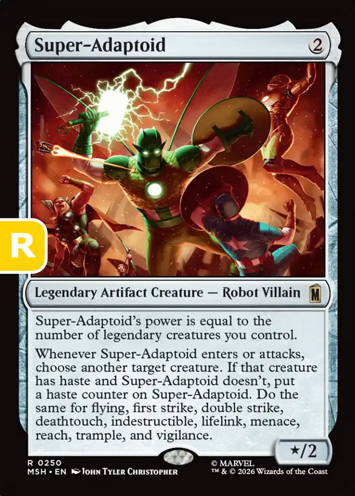 Super-Adaptoid MSH Legendary Artifact Creature Robot Villain NM