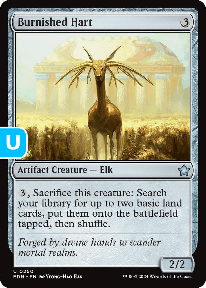 Burnished Hart FDN Artifact Creature Elk NM