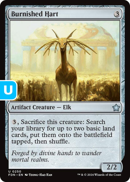 Burnished Hart FDN Artifact Creature Elk NM