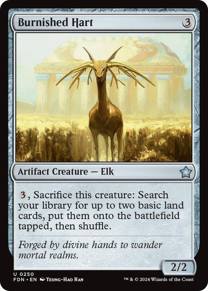 Burnished Hart FDN Artifact Creature Elk NM