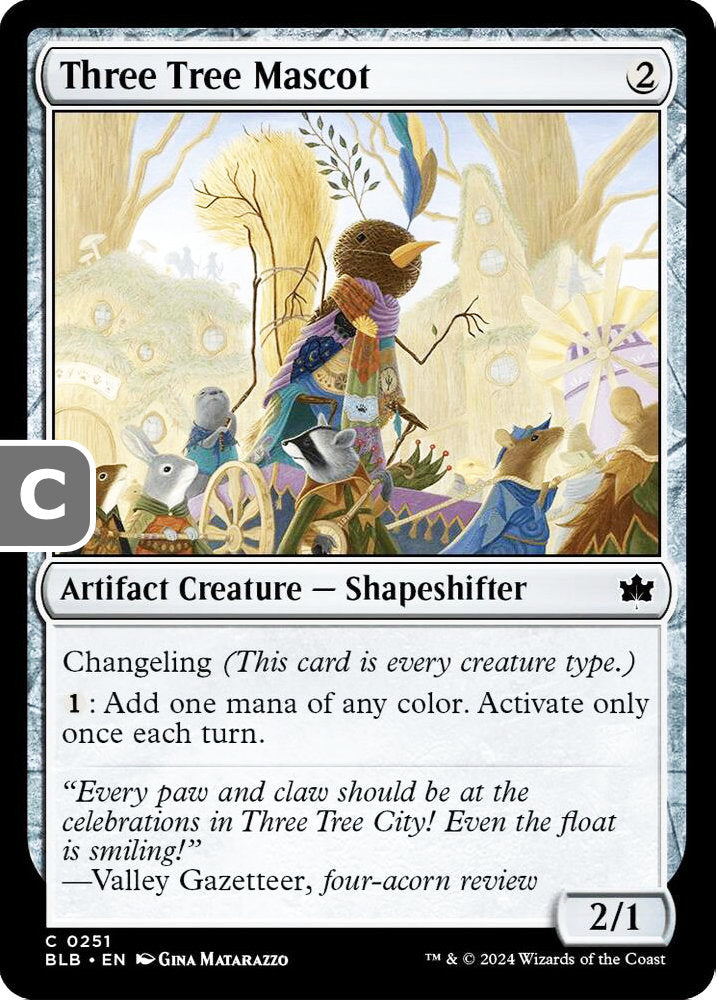 Three Tree Mascot BLB Artifact Creature Shapeshifter NM