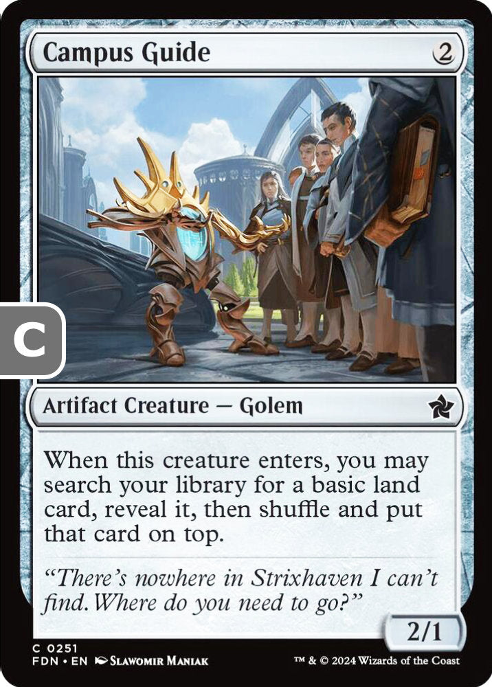 Campus Guide FDN Artifact Creature Golem NM