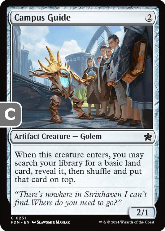 Campus Guide FDN Artifact Creature Golem NM