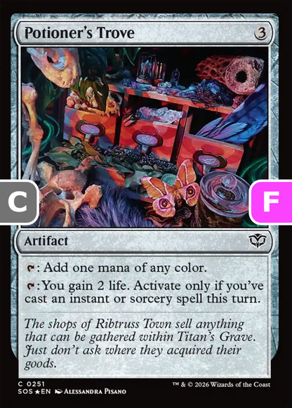 Potioner's Trove SOS Artifact  *Foil* NM