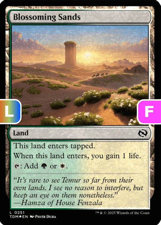 Blossoming Sands TDM Land  *Foil* NM